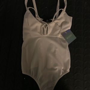 Missguided white body suit